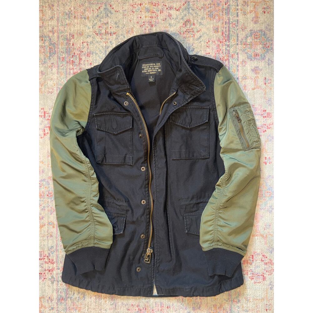 Alpha‎ Industries M-65 Jacket Green Black Small
